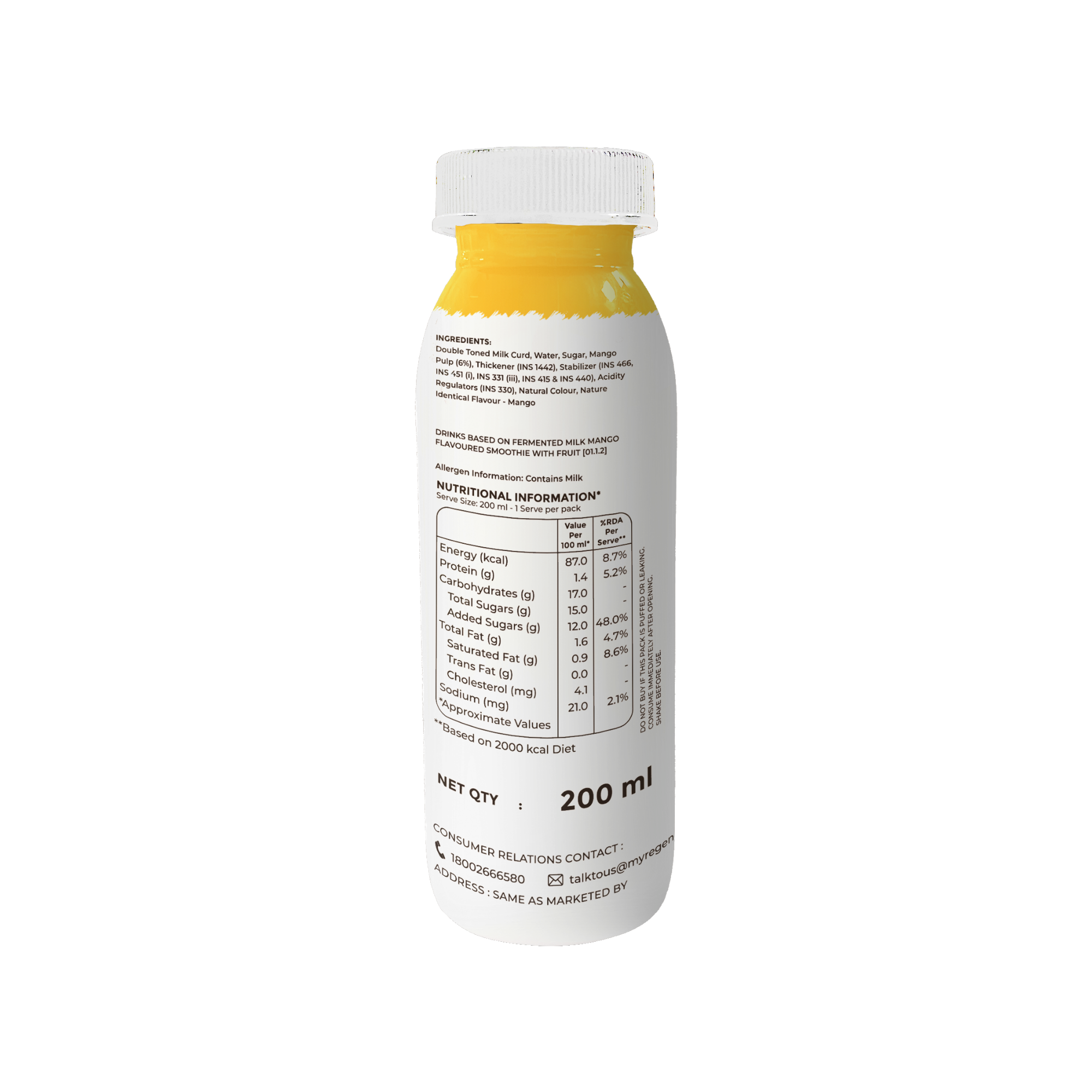 Mango Smoothie | 200 ml Bottle