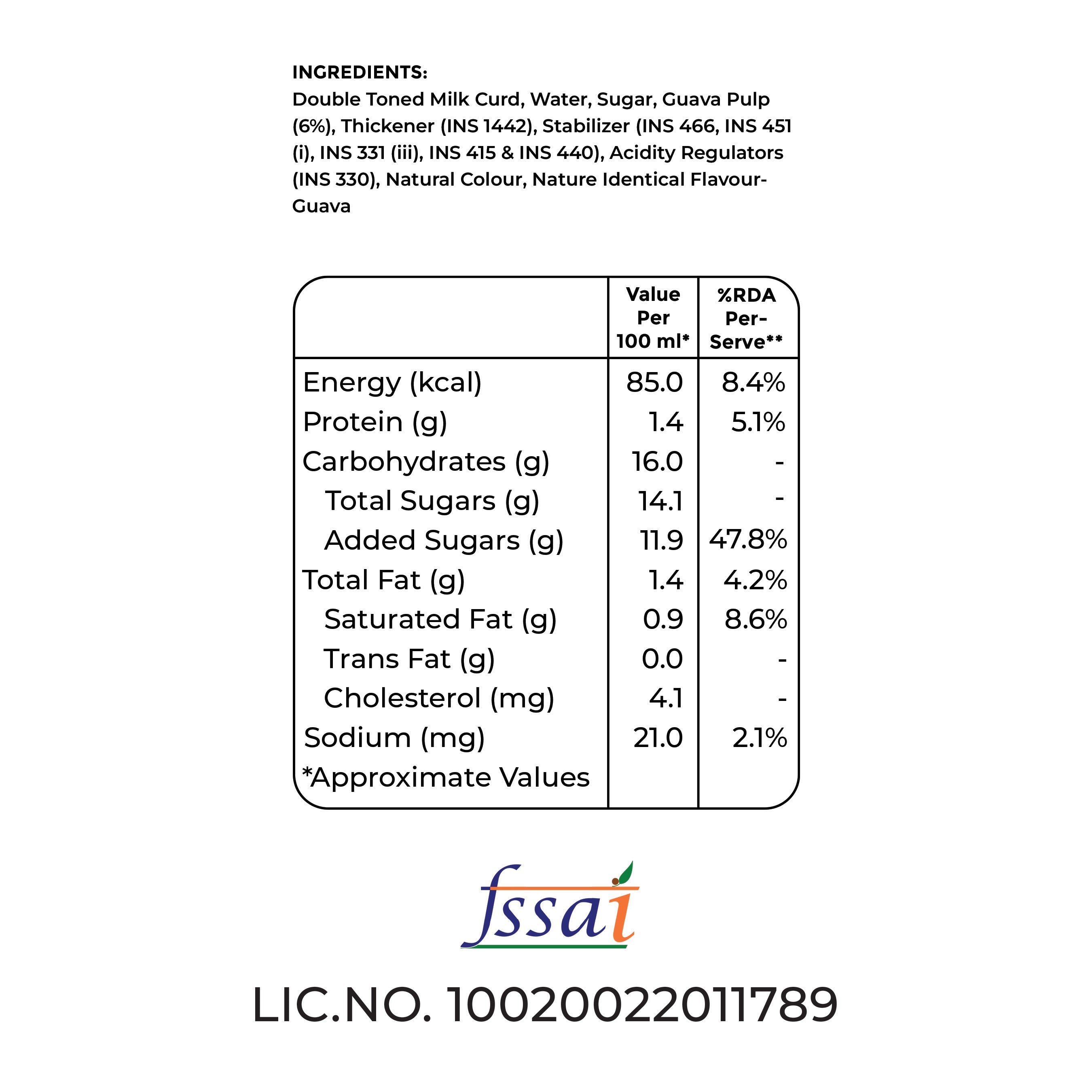 Guava Smoothie | 200 ml Bottle