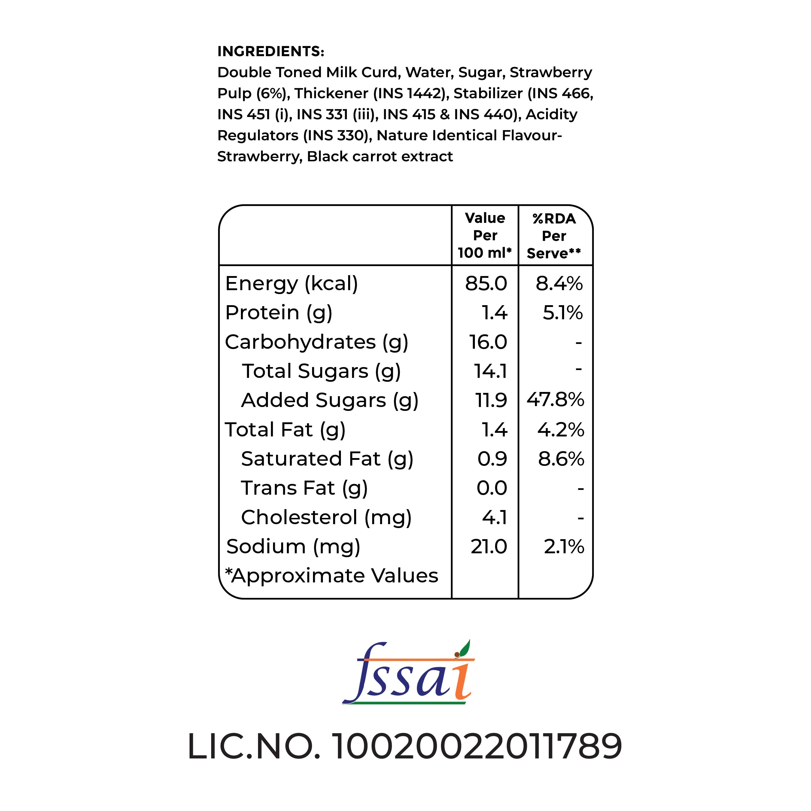 Strawberry Smoothie | 200 ml Bottle