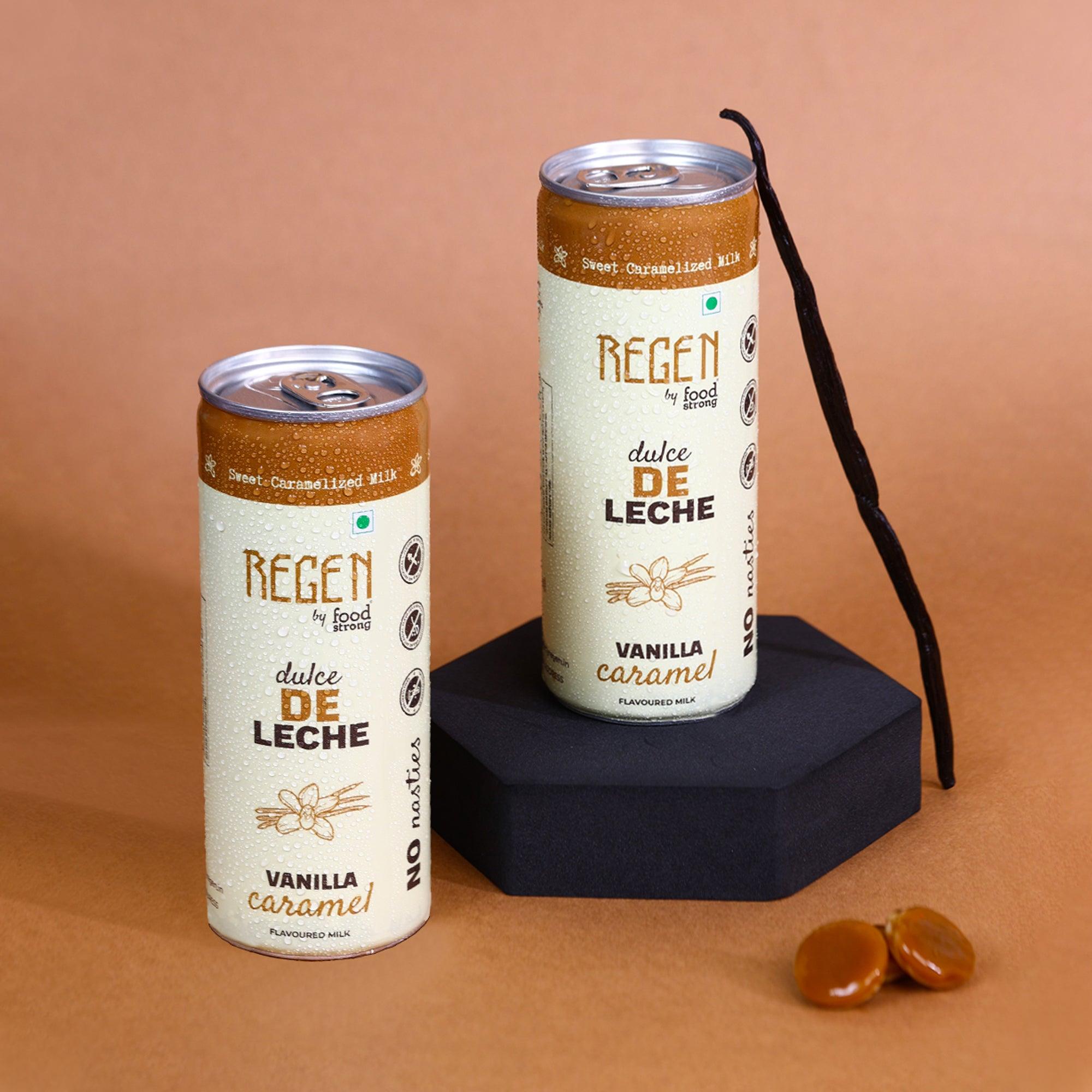 Dulce De Leche (Caramel Vanilla) Thick Milkshake | Pack of 6, 250 ml x 6